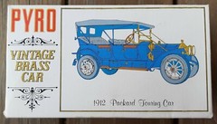 Vintage 1967 Pyro Brass Car 1912 Packard Touring Car Model Kit in box, complete
