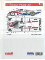STUDIO27 1/24 PORSCHE 962C “PRIMAGAZ” LM ’87 DC492C Decal