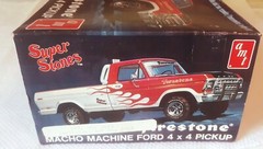Original AMT 2707 Firestone Super Stones Macho Machine 1978 Ford 4×4 Pickup 1/25
