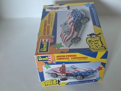 Revell Austin Powers Corvette Convertible 1:25 Model Partially Assembled