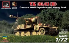 VK 36.01(H) German WWII Experimental Heavy Tank (Model kit) 1/72 Armory 72210
