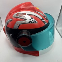 2008 Playskool Helmet Heroes Racers Hasbro Red Race Car Driver #12 TESTED WORKS!