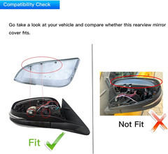 Passenger Right Side Mirror Cover Cap Compatible with Toyota Rav4 2013-2018 XLE/