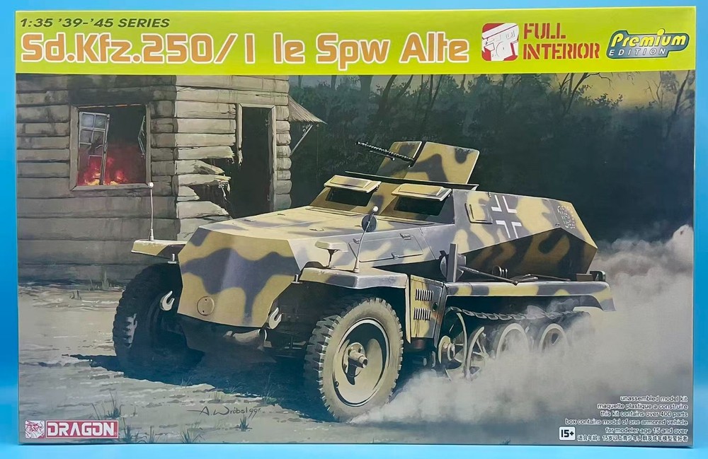 Dragon 1/35 6557 + 6193 Sd.Kfz. 250/1 le Spw Alte [Bonus Version] w/ 4 Figures