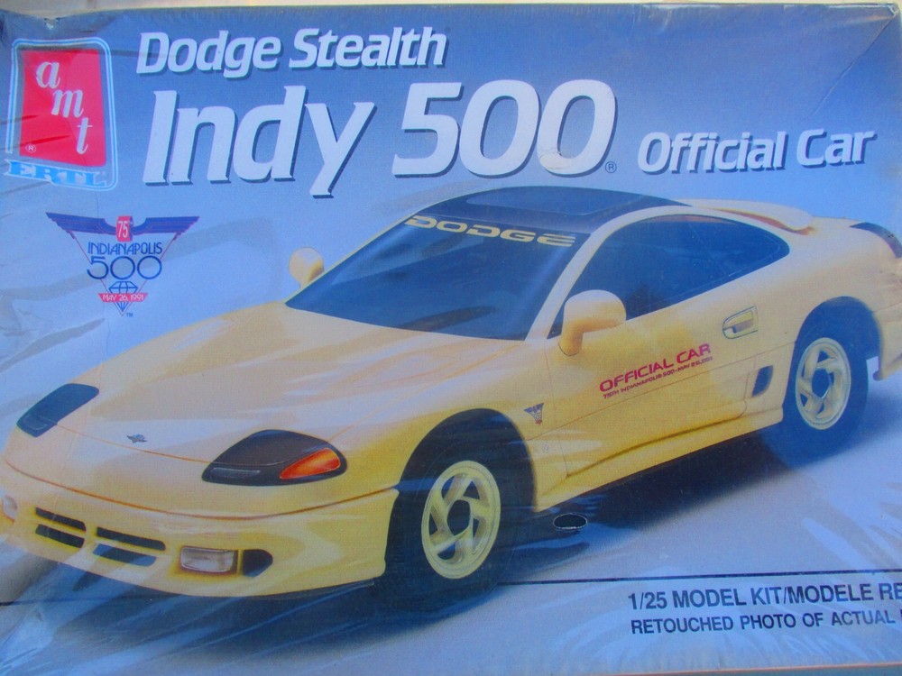 🏁 AMT 6806 1991 Dodge Stealth Indy Pace Car 500 1:25 WRAPPED