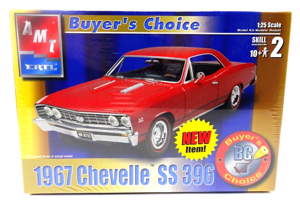 AMT ERTL 1967 Chevelle SS 396 Buyers Choice Model Kit 1/25 2002 FACTORY SEALED