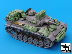 Black Dog 1/35 Panzer III Ausf.N Tank Accessories Set WWII (for Dragon) T35030