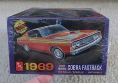 AMT 1969 Ford Torino Cobra Fastback 1/25 Scale Model Kit Retro Delux AMT1217M/12