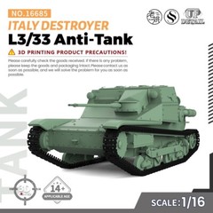 SSMODEL SS16685 1/16 Military Model Kit Italy L3/33 Anti-Tank Destroyer