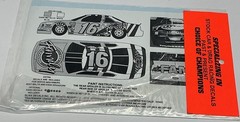 Slixx Decals 1:24-1:25 Scale #16 Ted Musgrave The Family Channel New