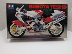 Tamiya 1/12 Bimota Tesi 1D 906SR Motorcycle Model Kit #14062 Partial Build