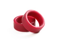 TAMIYA 95208 Mini 4WD Low Friction Low Profile Tire (Maroon, 2pcs.)