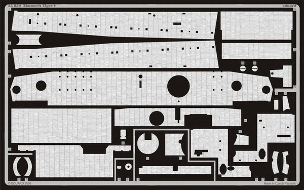 Eduard 1/35 Tiger I Late Zimmerit (AFV Club) 35850