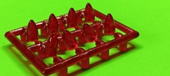 Amber Red Bullet Tail Light Lamp Custom Car 1959 Cadillac Ambulance 1/25 AMT