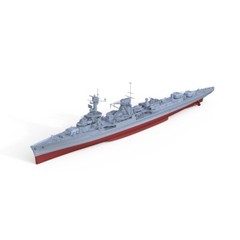 SSMODEL 1/1200 Military Model Kit German KMS Leipzig Light Cruiser Full Hull