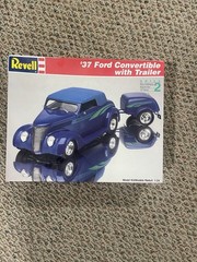 Revell 37 Ford Convertible and Trailer 1937 AMT MPC Monogram