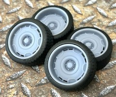 Resin 21 Inch “US Mags Arlington” Model car Wheels/Tires 1/24 1/25 scale