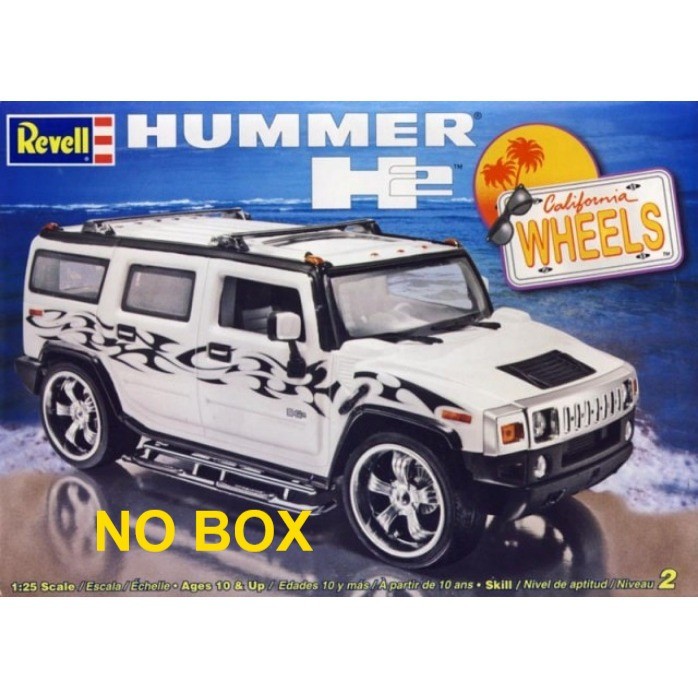 Revell Hummer H2 California Wheels 1:25 Open Incomplete Model Kit
