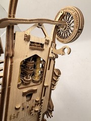 U-Gears U-9 Grand Prix Car Wooden Mechanical Model Assembled Crank/Trophy READ