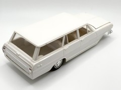 VINTAGE 1963 CHEVROLET NOVA SS STATION WAGON WHITE PROMO STYLE MODEL KIT PARTS!!