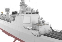 Border BN-002 1/350 China Navy Type 052DL Destroyer Assembly Model Kit-Glue-Free