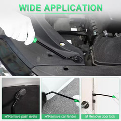 Auto Trim Removal Tool Kit Plastic Pry Tool Set Green 5-Pieces for Interior Door
