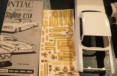 AMT 62 Pontiac Bonnieville model kit original 60s 3 in 1 unbuilt screw bottom
