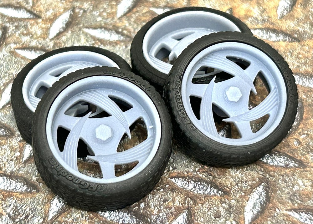 Resin 20 Inch Retro “Boyd’s ULT 1” Model car Wheels/Tires 1/24 1/25 scale