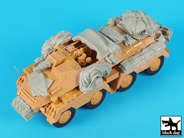 Black Dog 1/35 7.5cm Sd.Kfz.233 (8-rad) Stowage & Accessories (AFV Club) T35176
