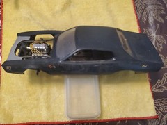 Vintage Dodge Charger Plastic Model Project Hobby Car Enthusiasts Old House Find