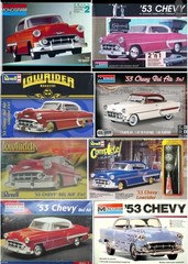 53 Chevy Bel Air DECAL SHEET for Revell Monogram 1:24 Model Kit 1953 DECALS