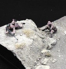 1/35 Scale Military Diorama Base Terrain Display Model Soldiers Figures Diecast