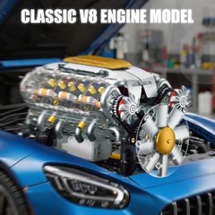 V8 Engine Model Kit with USB Motor, 703 PCS, STEM Toy for Adults & Teens
