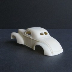 Jimmy Flintstone 1941 slot car Willys Gasser resin body H/O scale JFSL4