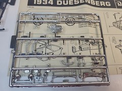 Revell 1934 Duesenberg Model Kit 1:48 Scale 1977 Vintage Partially Assembled