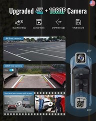 Portable Apple Carplay Screen for Car, 9″ Wireless Apple Carplay & Android