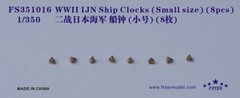 Five Star FS1016 1/350 WWII IJN Ship Clocks (Small size) (8pcs)
