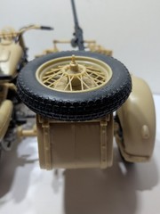 ✨VINTAGE✨ BMW R75 Army Motorcycle with Sidecar 1:16 Scale Model RARE