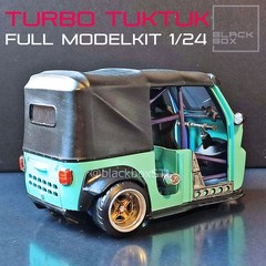 1:24 Scale Turbo TUK TUK Full Model Kit, Resin Printed-Unpainted,Un-Assembled