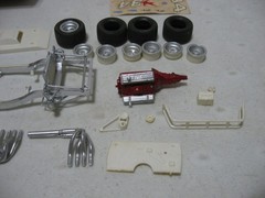 Parts Only- MPC 1934 Ford Coupe Slammer Race Car 1/25 Scale Model Kit #1-0711