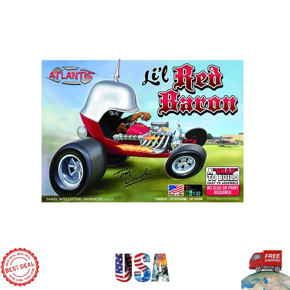 Iconic Tom Daniel Li’l Red Baron 1:32 Scale Model – Vintage Building Kit