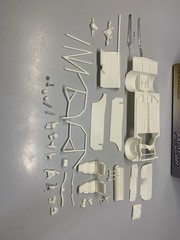AMT 1/25 1967 CHEVELLE PRO STREET CHASSIS AND PARTS/Junkyard/Diorama