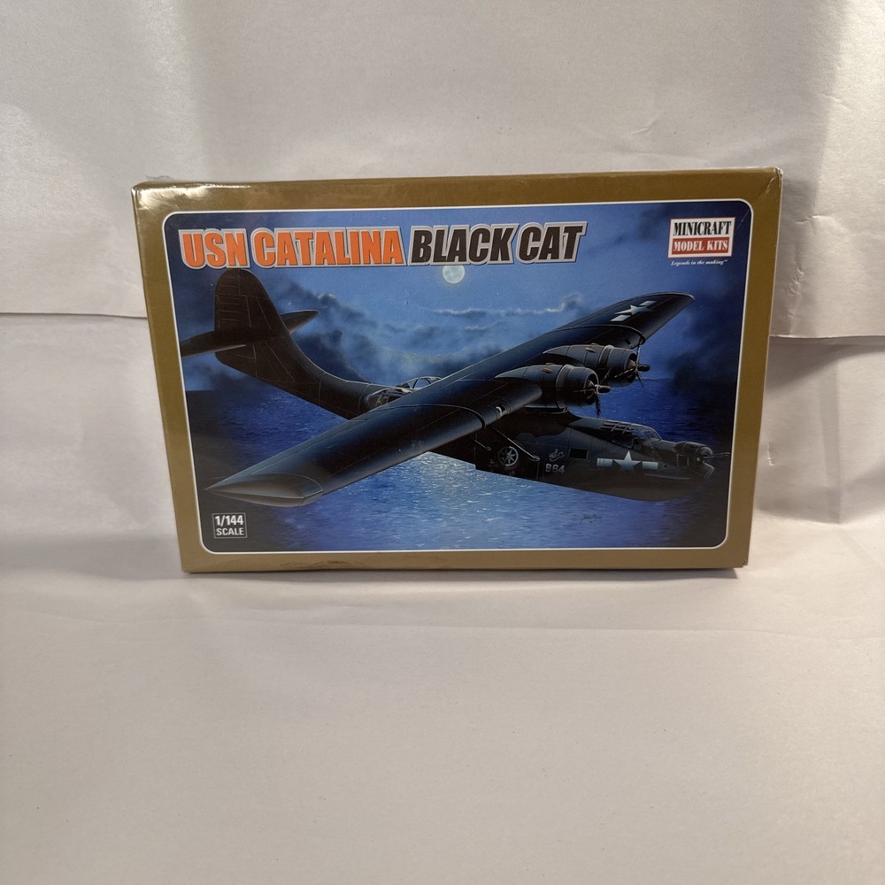 Minicraft 1:144 USN Catalina Black Cat Model Kit #14518 NIB Factory Sealed