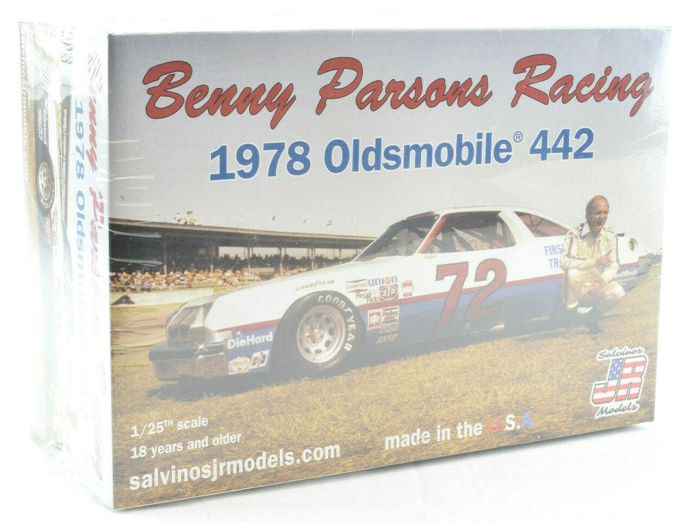 Salvino JR Models “First” Benny Parsons 1978 Oldsmobile 442 1/25 Model Car Kit