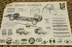 Lot/6 Vintage 1960’s Model Car Kit Instructions AMT IMC FORD LOTUS INDY – DODGE