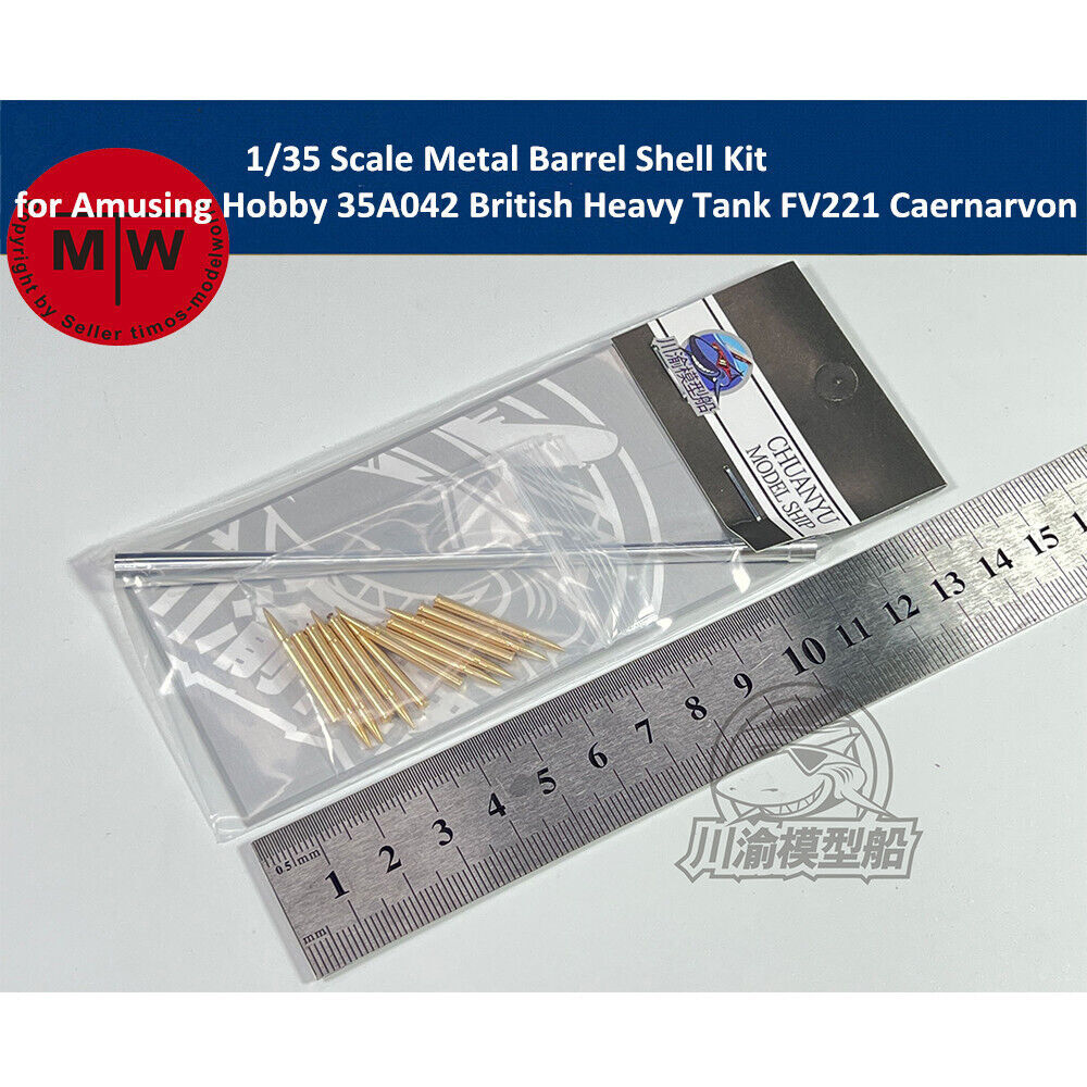 1/35 Metal Barrel for Amusing Hobby 35A042 British Heavy Tank FV221 Caernarvon
