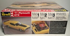 Revell ’71 Plymouth GTX 7608 1/24 Scale Plastic Model Kit Factory Sealed (B259)