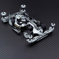 Silver JueDi ZhanChe Mini 4WD, Carbon & Alloy Upgraded, Ready to Run
