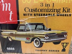 SEALED MODEL KIT AMT 59 EL CAMINO 3 in 1 Customizing Kit 1:25