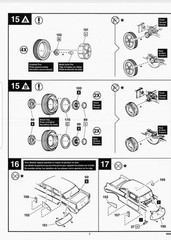 56 Chevy Del Ray HUBCAPS / WHEEL COVERS from Revell 1:25 Model Kit 1956 WHEELS